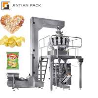 JINTIAN PACK factory supplier nuts potato chips automatic weighing making packing machine