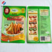 Colorful Frozen 20'S Samosas Food Packaging Bag For UK Market