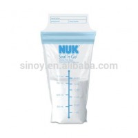 Self Standing Double Ziplock Plastic Liquid Leak Proof Breast Milk Freezer Storage Packaging Bag